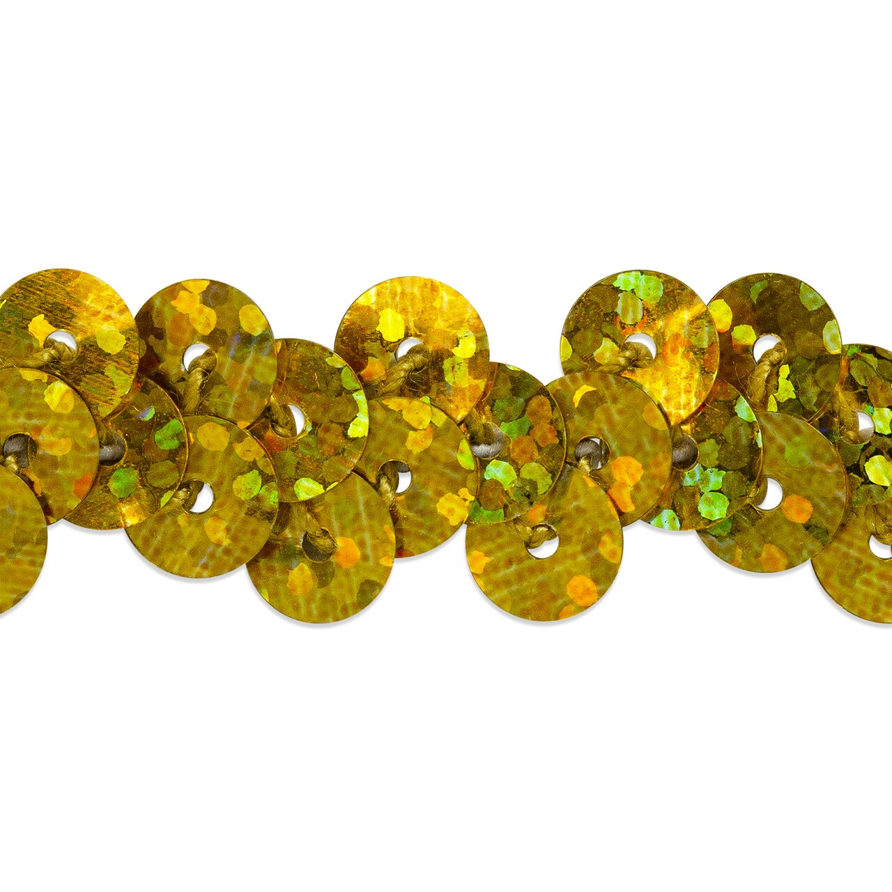 10 yards of 1 Row 3/8" Starlight Hologram Stretch Sequin Trim | 10 yard cut